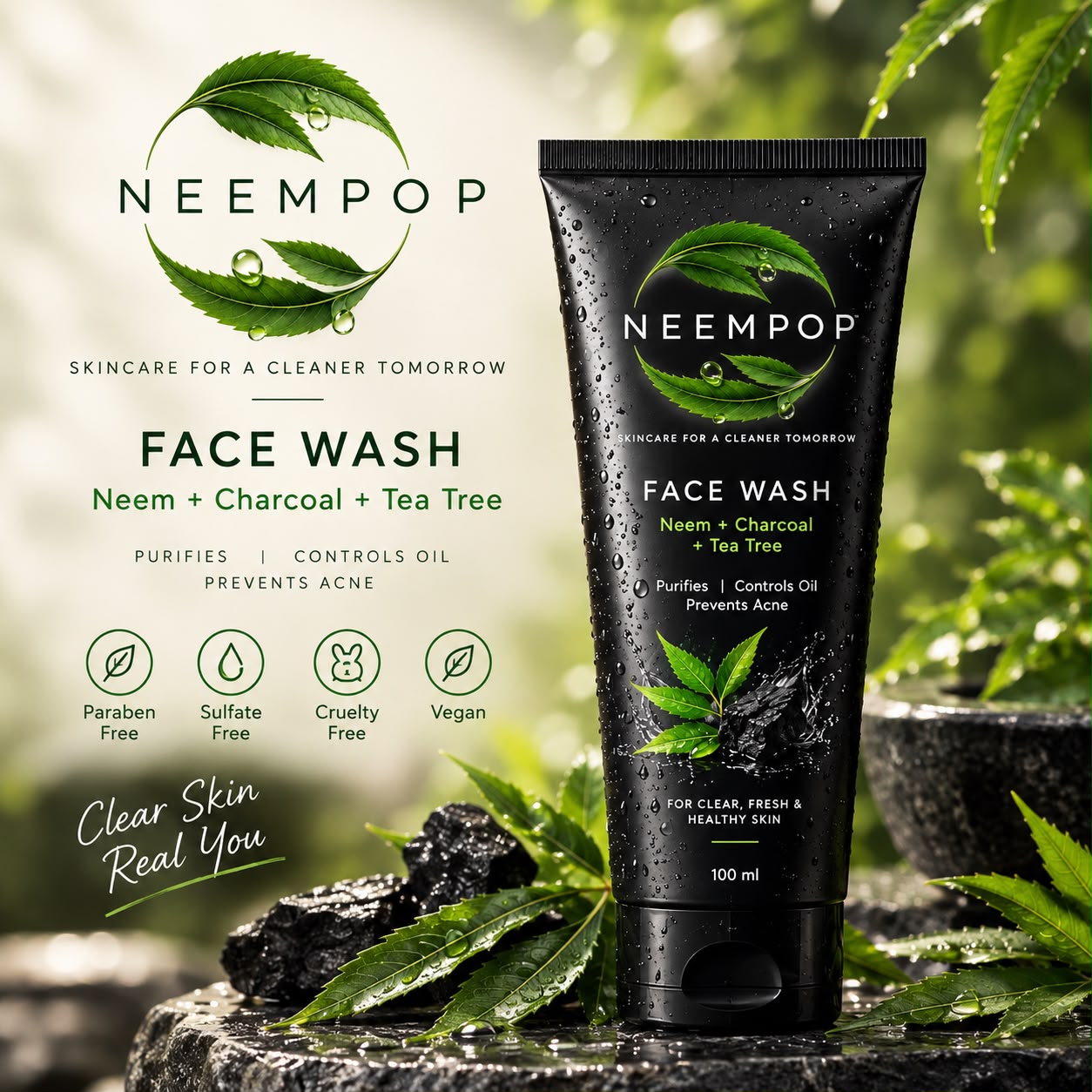 NEEMPOP Face Wash Packaging
